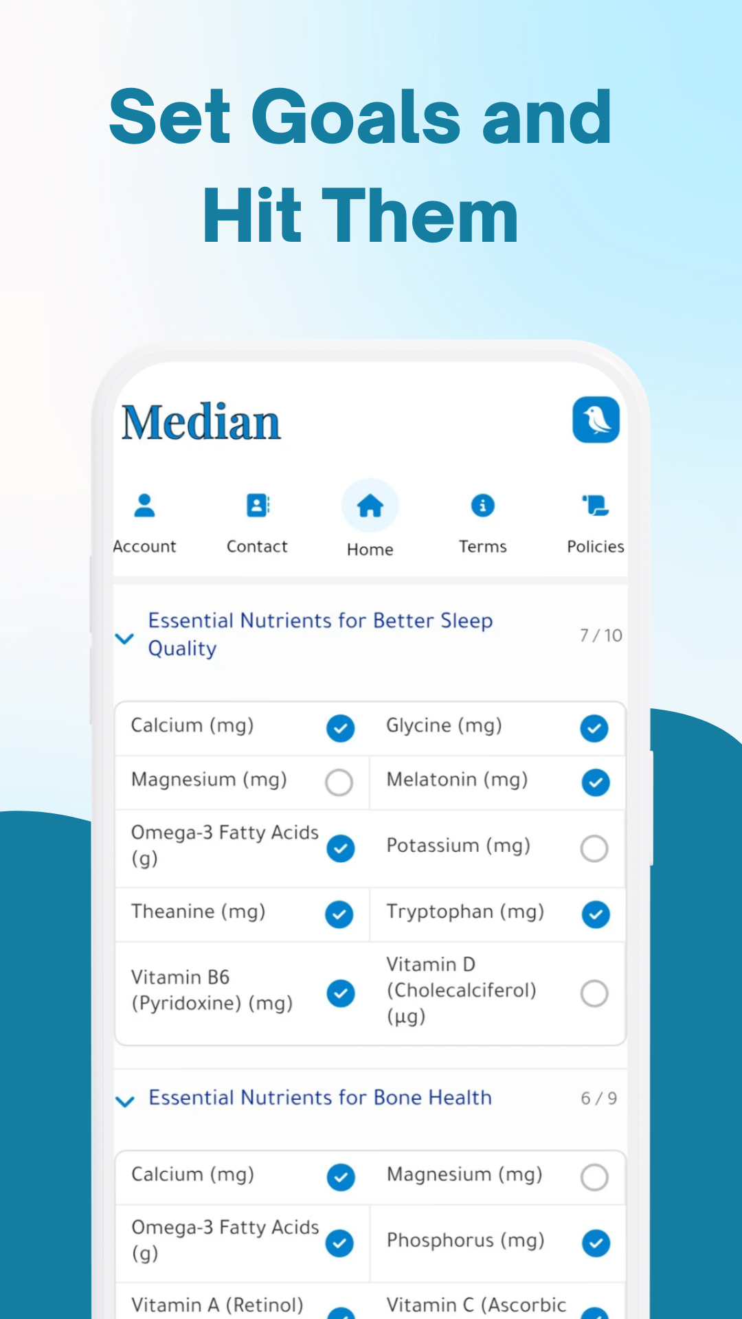 Receive detailed nutrition insights